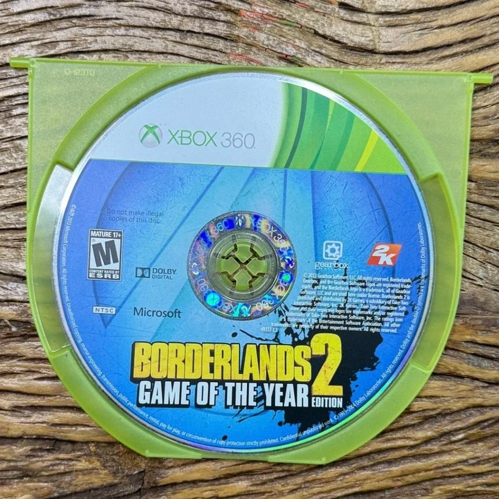 Borderlands 2 Game of the Year Edition Xbox 360 Disc Only NTSC 2K Gearbox 2013